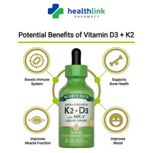 Benefits of Vitamin D3 + K2